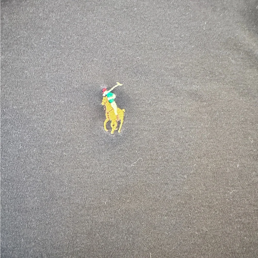 Polo Ralph Lauren Mens XL Polo Shirt Black 100% Cotton Classic Fit Pony Logo